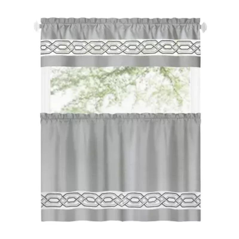 Achim Paige 3-pc. Rod Pocket Window Tier