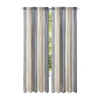 Achim Ombre Rod Pocket Light-Filtering Single Curtain Panel