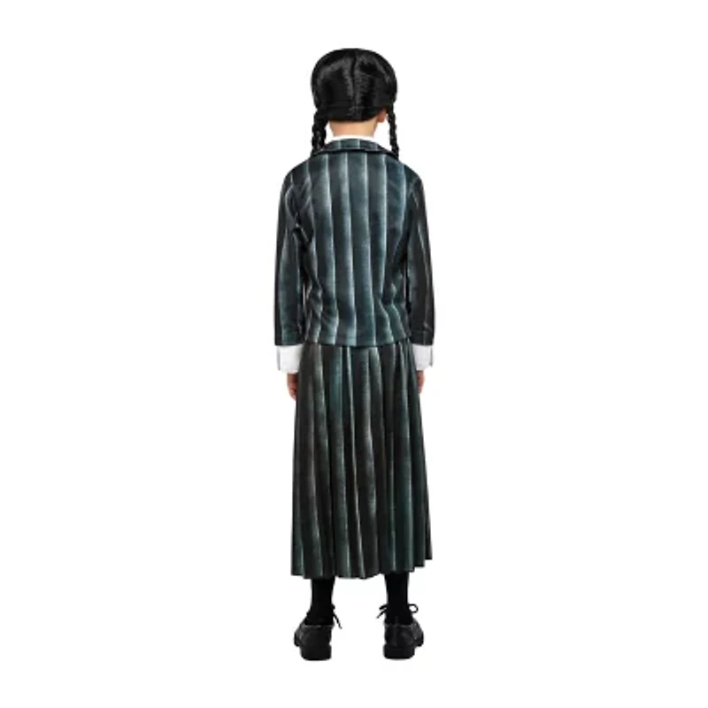 Little & Big Kid Girls Black Nevermore Academy Uniform The Addams Family Wednesday 3-pc. Costume