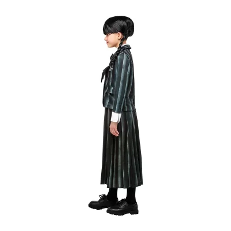 Little & Big Kid Girls Black Nevermore Academy Uniform The Addams Family Wednesday 3-pc. Costume