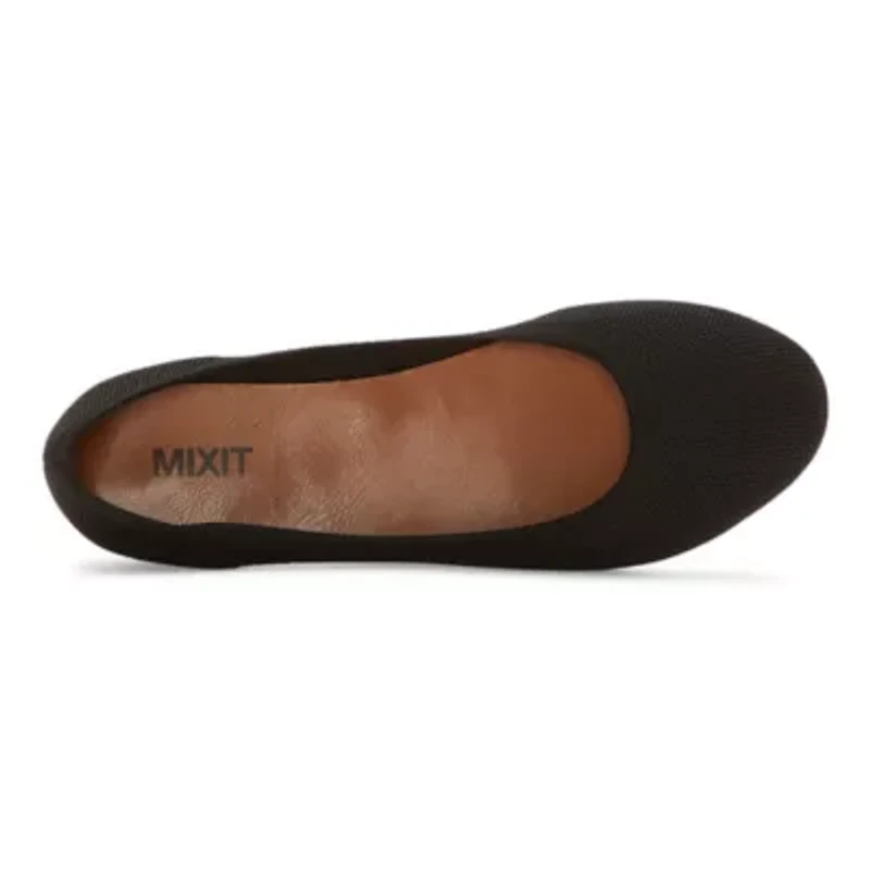 Mixit Callie Womens Round Ballet Flats