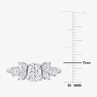 Womens 2 CT. T.W. Lab Created White Moissanite 10K Gold Engagement Ring
