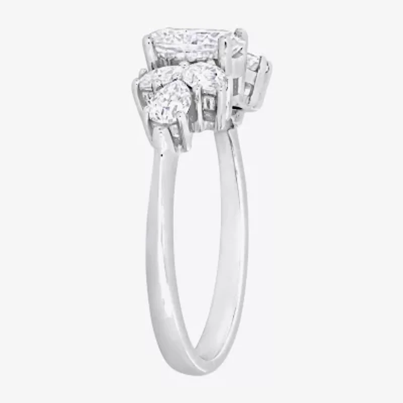Womens 2 CT. T.W. Lab Created White Moissanite 10K Gold Engagement Ring