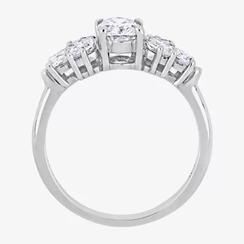 Womens 2 CT. T.W. Lab Created White Moissanite 10K Gold Engagement Ring