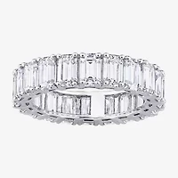 Womens 6 CT. T.W. Lab Created White Moissanite 14K Gold Eternity Engagement Ring