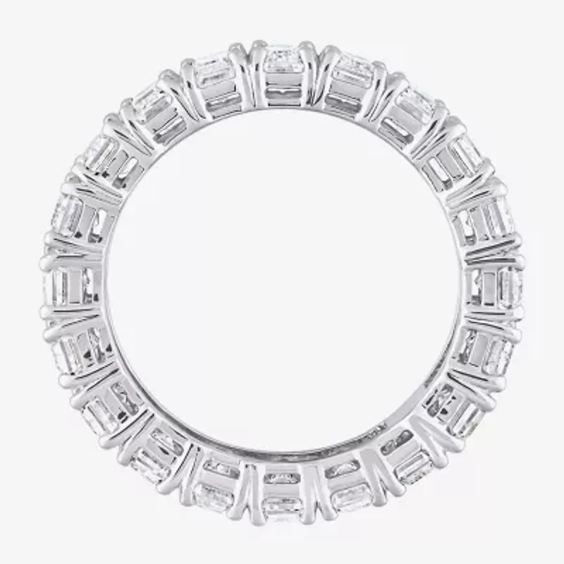 Womens 6 CT. T.W. Lab Created White Moissanite 14K Gold Eternity Engagement Ring