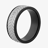 Mens 8MM Tungsten Wedding Band