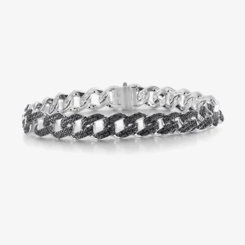 Mens Sterling Silver 8 1/2 Inch Link Bracelet