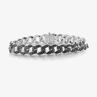 Mens Sterling Silver 8 1/2 Inch Link Bracelet