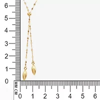 Gold Addiction Womens 14K Gold 18 Inch Y Necklace