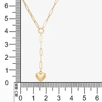 Gold Addiction Lariat Style Womens 10K Gold 18 Inch Y Necklace