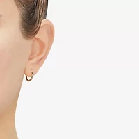 Womens 14K Gold 11.5mm Round Hoop Earrings
