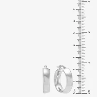 Made in Italy Womens 14K Gold 15mm Hoop Earrings