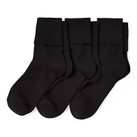 Mixit Everyday Essential Womens 3 Pair Turncuff Socks