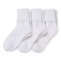 Mixit Essentials Thick Rib Womens 3 Pair Turncuff Socks