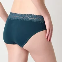 Arizona Body Cotton with Lace Hipster Panty