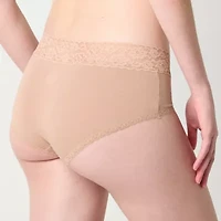 Arizona Body Cotton with Lace Boyshort Panty
