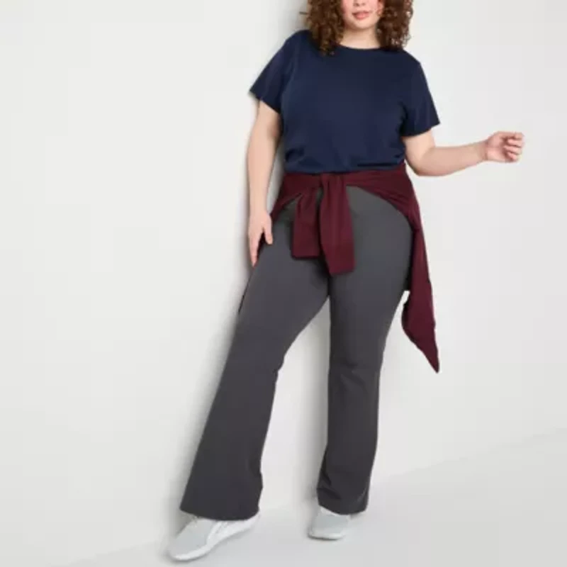 Xersion EverPerform Womens High Rise Cotton Yoga Pant Plus