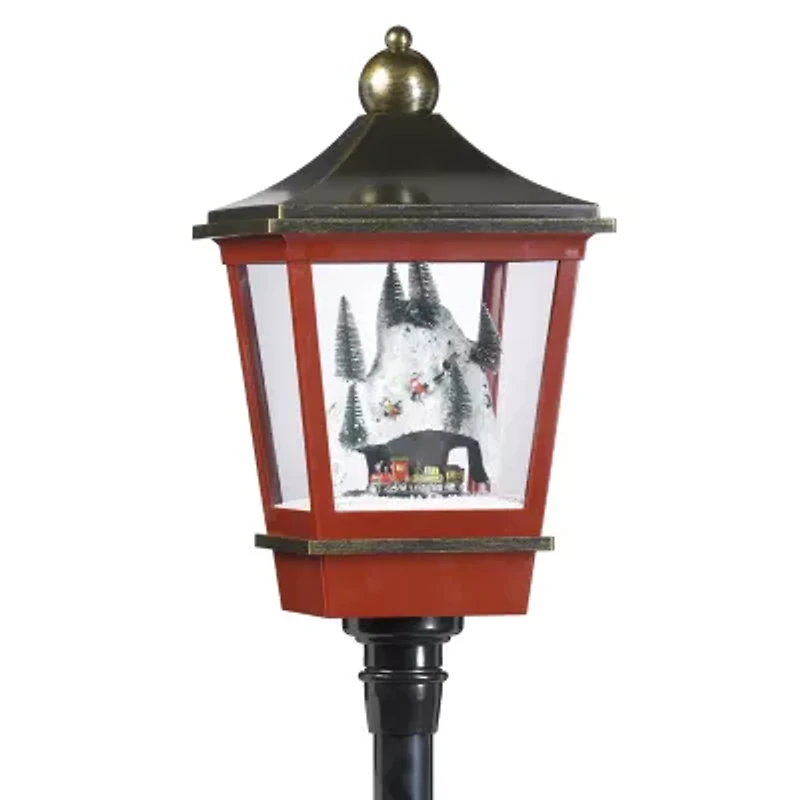 Roman 75in Led Snowing Mountain Plays Music Christmas Tabletop Decor