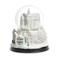 Roman 6.3in Musical Led Swirl Church Plays Music Christmas Tabletop Decor