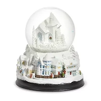 Roman 6.3in Musical Led Swirl Church Plays Music Christmas Tabletop Decor
