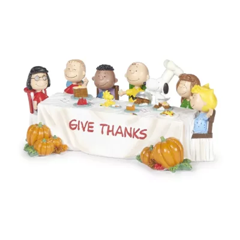 Roman 4.75in Give Thanks Peanuts Thanksgiving Tabletop Decor