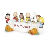 Roman 4.75in Give Thanks Peanuts Thanksgiving Tabletop Decor