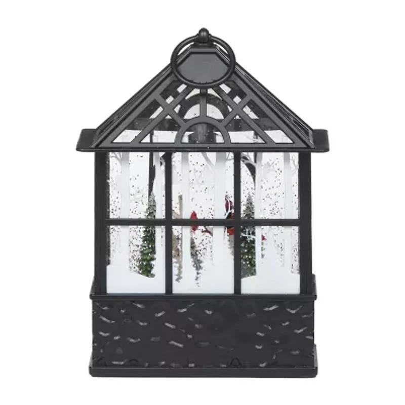 Roman 9.75in Lighted Swirl Snowman Christmas Tabletop Decor