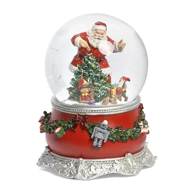Roman 6 In Musical Dome Christmas Snow Globe