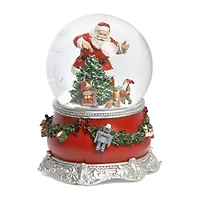 Roman 6 In Musical Dome Christmas Snow Globe
