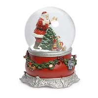 Roman 6 In Musical Dome Christmas Snow Globe