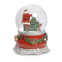 Roman 6 In Musical Dome Christmas Snow Globe