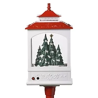 Roman 49in Musical Rudolph Snow Lantern Plays Music Christmas Tabletop Decor