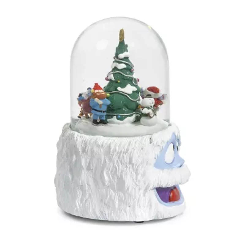 Roman 6.25in Musical Rudolph Bumble Dome Plays Music Christmas Tabletop Decor
