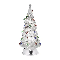 Roman 12.5in Lighted Swirl Tree Christmas Tabletop Decor