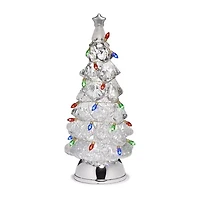 Roman 12.5in Lighted Swirl Tree Christmas Tabletop Decor