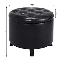 Designs4Comfort Round Ottoman