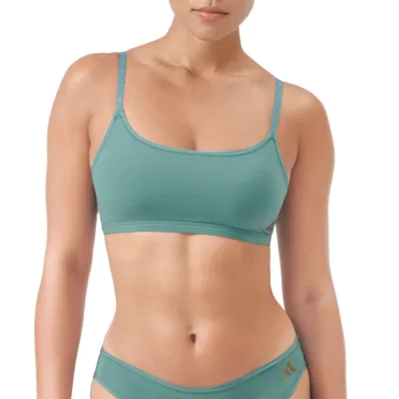 Adidas Micro Bodyfit Padded Scoop Bralette-4A0460