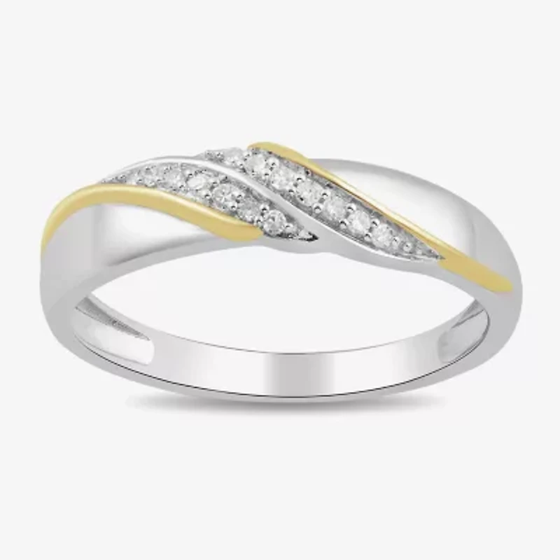 Womens 1/2 CT. T.W. Lab Grown White Diamond 14K Gold Over Silver Side Stone Bridal Set