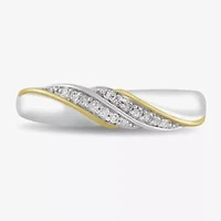 Womens 1/2 CT. T.W. Lab Grown White Diamond 14K Gold Over Silver Side Stone Bridal Set