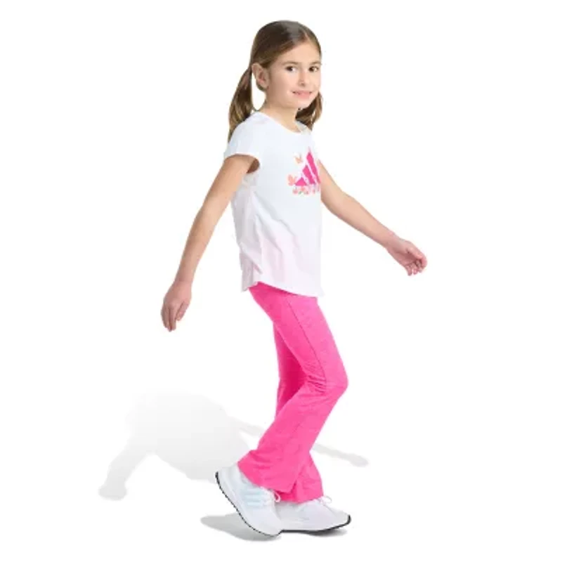 adidas Little Girls 2-pc. Pant Set