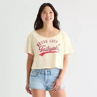 Grayson Threads, The Label Womens Juniors Scoop Neck Short Sleeve Fitted Graphic T-Shirt