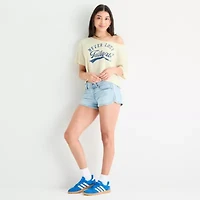 Grayson Threads, The Label Womens Scoop Neck Short Sleeve Fitted Juniors Graphic T-Shirt