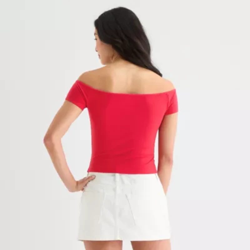 Grayson Threads, The Label Womens Juniors Short Sleeve Loose Fit Graphic T-Shirt