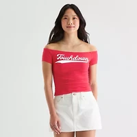 Grayson Threads, The Label Womens Juniors Short Sleeve Loose Fit Graphic T-Shirt