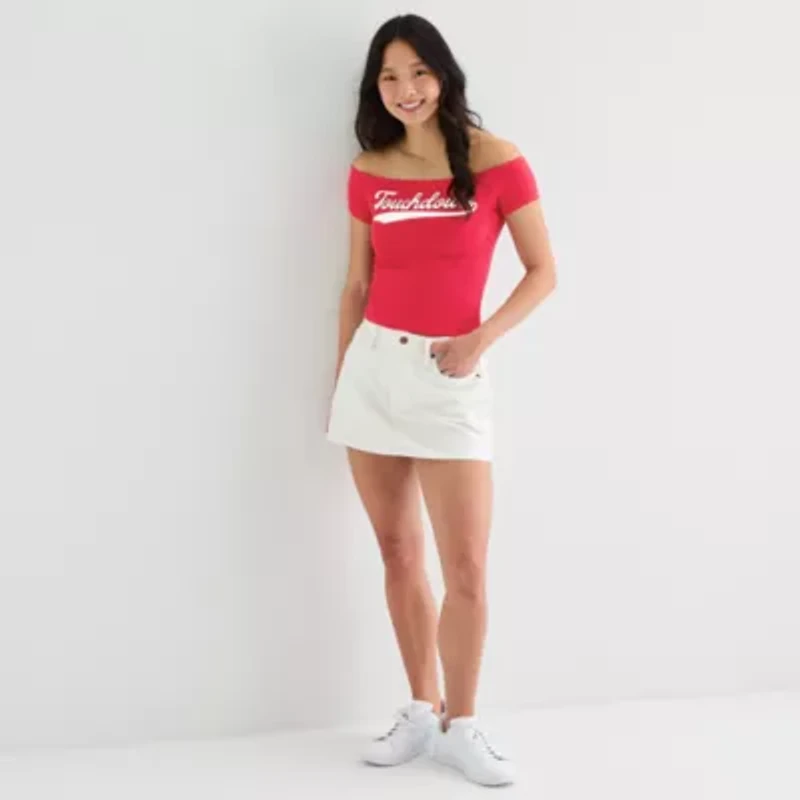 Grayson Threads, The Label Womens Juniors Short Sleeve Loose Fit Graphic T-Shirt