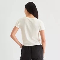New World Moomin Moomintroll Semi Fit Tee Womens Crew Neck Short Sleeve Juniors Graphic T-Shirt