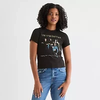 New World The Cranberries Baby Tee Womens Crew Neck Short Sleeve Juniors Graphic T-Shirt