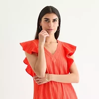 52seven Womens Short Sleeve Shift Dress