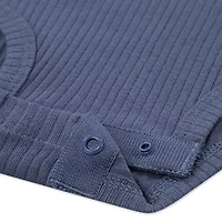 Huggies Baby Boys Crew Neck Long Sleeve Rib Knit 2-pc. Bodysuit